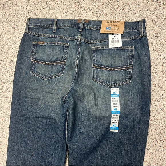 Ariat Other - Ariat Legacy M2 Jeans 40x34 Blue Traditional Relaxed Boot Cut Workwear Western